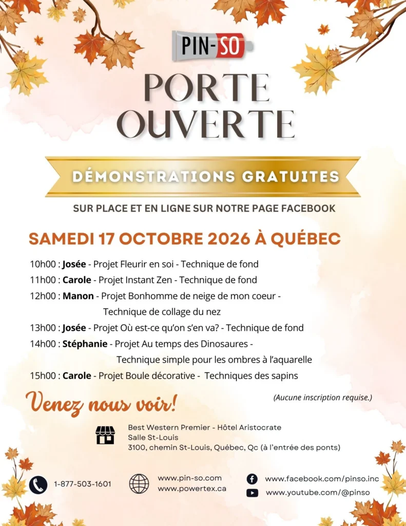 Démonstrations Portes ouvertes 10-2026